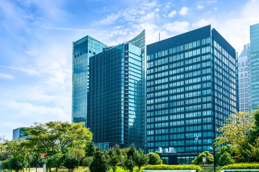 Commercial spaces - modern skyscrapers