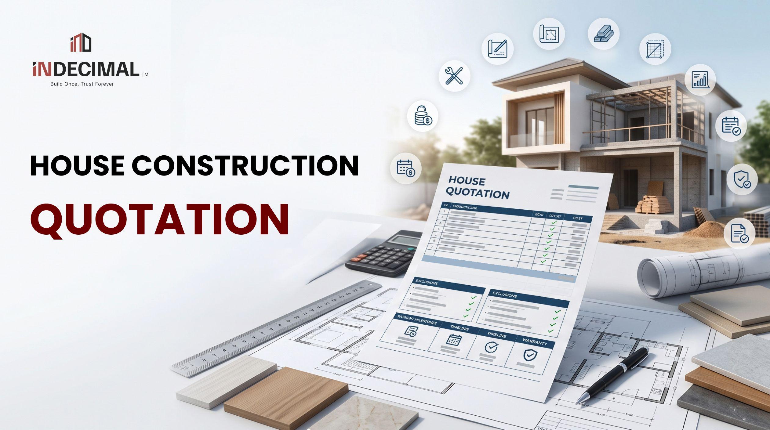 What Should Be Included in a House Construction Quotation? Complete Checklist